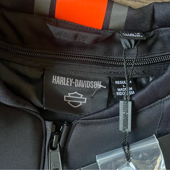 Harley Davidson Men's Brawler Mixed Media Motorcycle Jacket Black Size Large - Picture 14 of 14